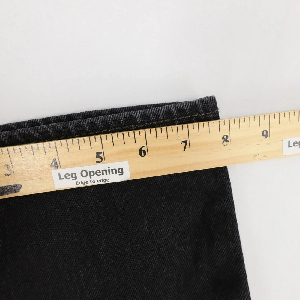 Levis 501 Jeans Mens 32x34 Black Straight Leg Button Fly Original Fit Denim